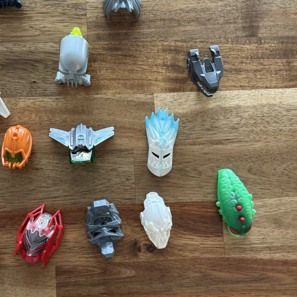 LEGO BIONICLE Hero Factory Bulk Lot of Masks Brains Parts Pieces SEE PICTURES!